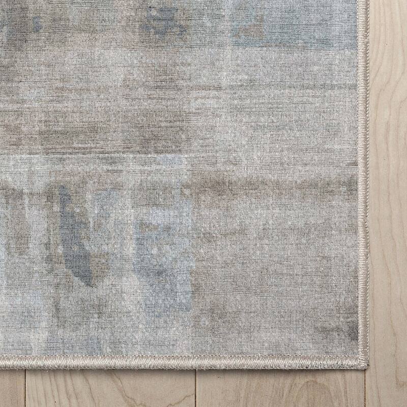 Well Woven Abstract Toronto Modern Brushstroke Flat-Weave Area Rug
