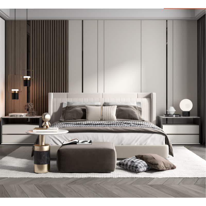 93 in. x 6 in x 0.8 in. Solid Wood Wall Siding Board - 3pc+1pc EndTrim ...