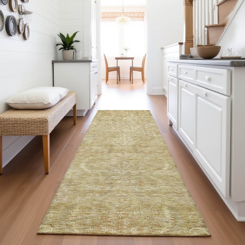 Premium Washable Super Soft Traditional Mayfield Rug - Wheat - 2'3" x 7'6"