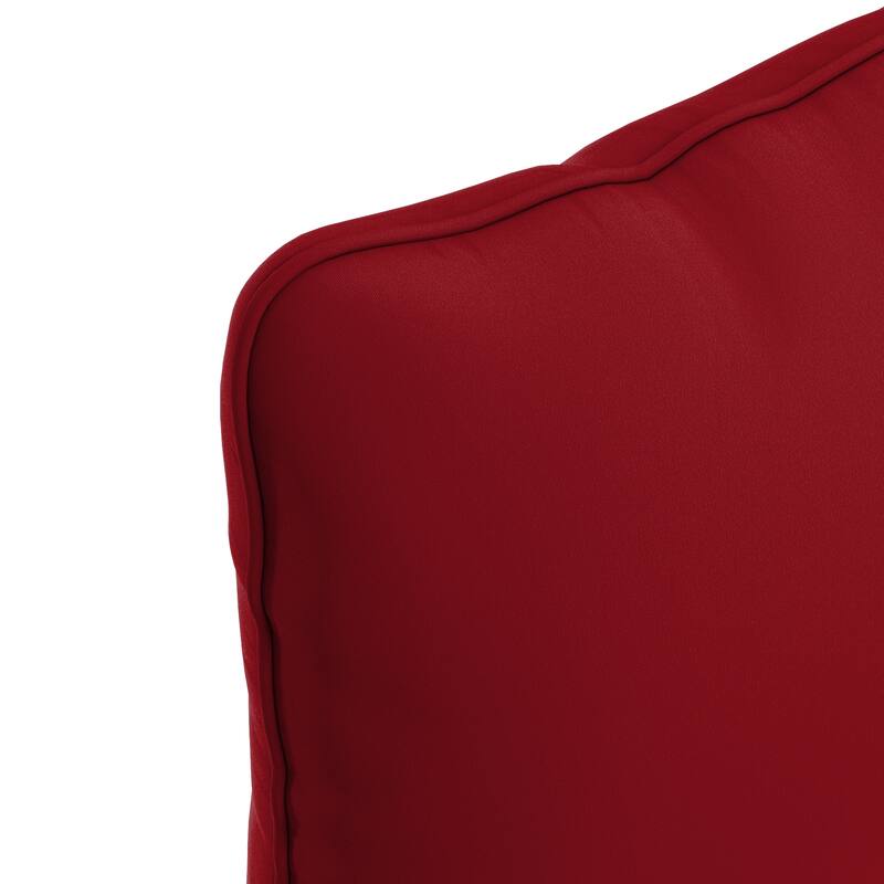 California Umbrella Outdoor Deep Seat Cushion Set, 24" x 48", Sunbrella Fabric, Densified Fiber Fill