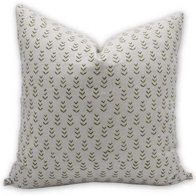 Fabdivine Linen Boho Block print pillow Cover