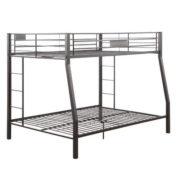 slide 2 of 5, Metal Full XL/Queen Bunk Bed, Black Sand