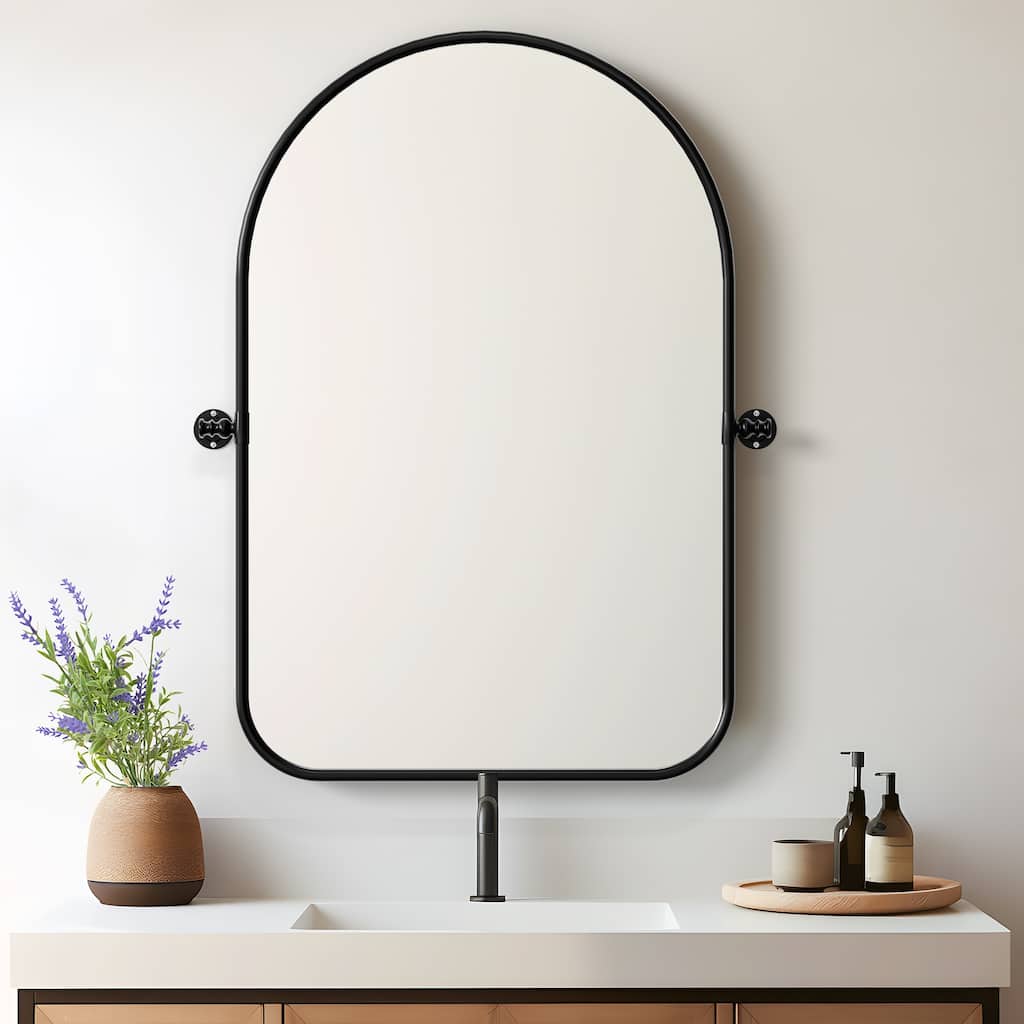 Iron Frame Arched Wall Mirror - 32*23