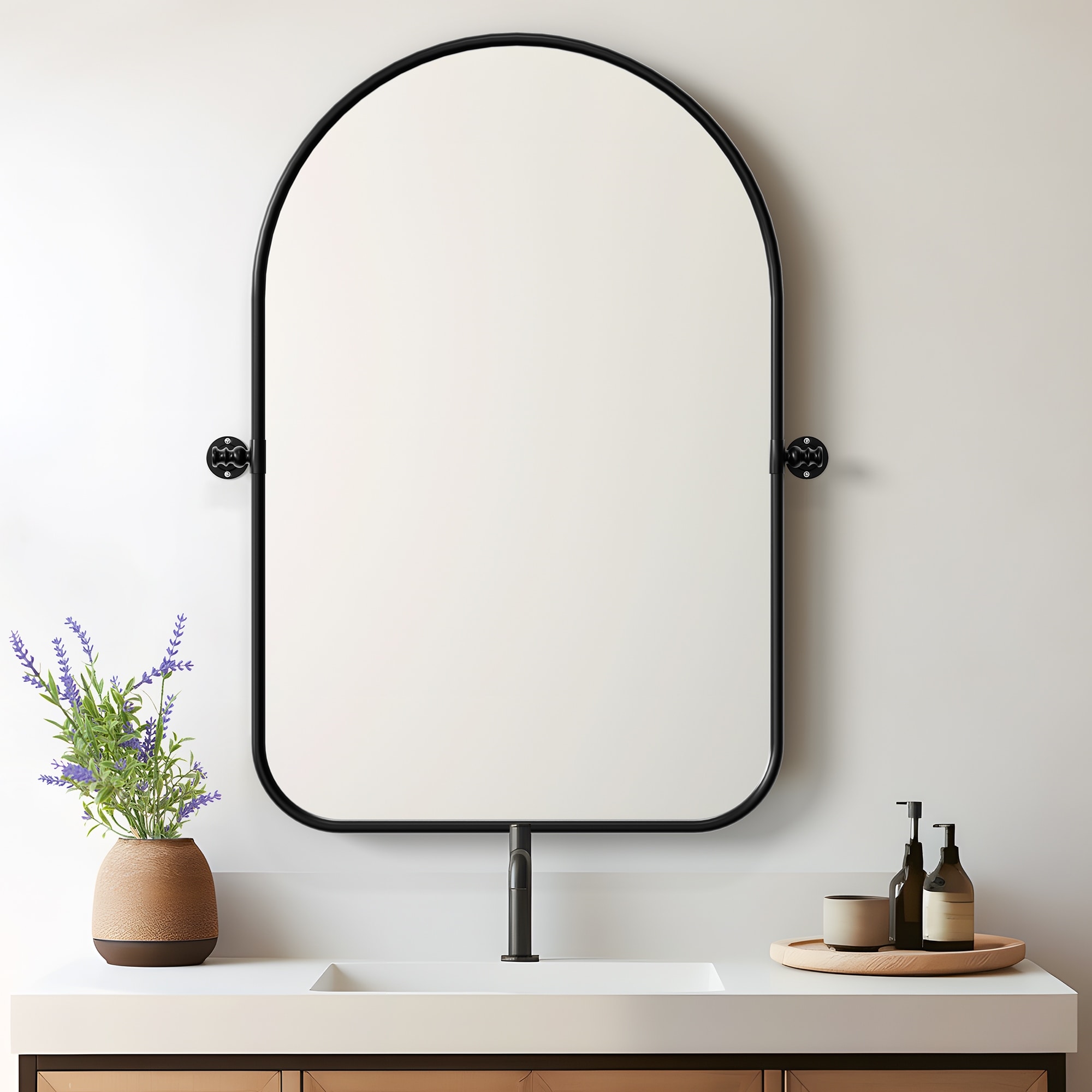 Iron Frame Arched Wall Mirror - 32*23