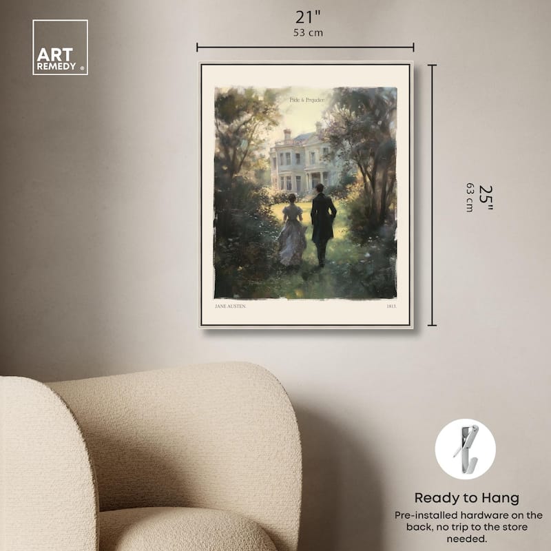 Pride and Prejudice Scene Canvas by Art Remedy