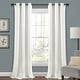preview thumbnail 21 of 95, Porch & Den Lapeyrous Velvet Solid Room Darkening Window Curtain Panel Set 38"W x 84"L - White