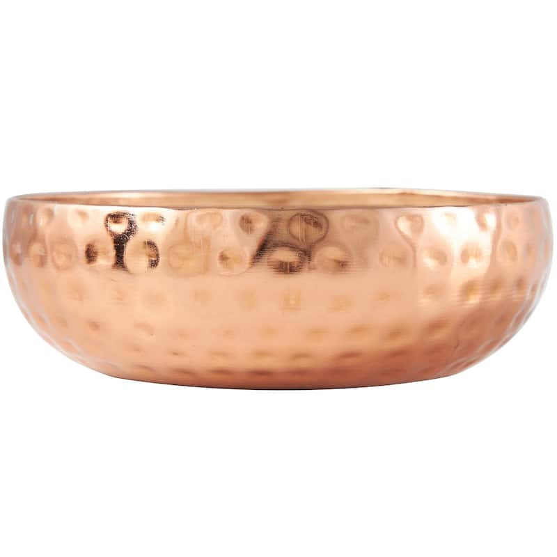 Gold or Silver or Copper Metal Mediterranean Fig Scented Hammered 20 oz 3 Wick Candle with White Wax