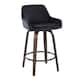 Option Black Velvet/Walnut Glazed/Black Metal