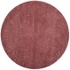 preview thumbnail 141 of 170, SAFAVIEH California Shag Izat 2-inch Thick Area Rug 4' x 4' Round - Rose