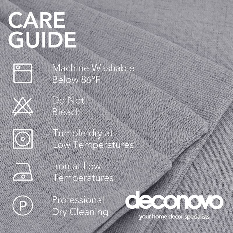 Deconovo Faux Linen Throw Pillow Covers 4 PCS(Cover Only)