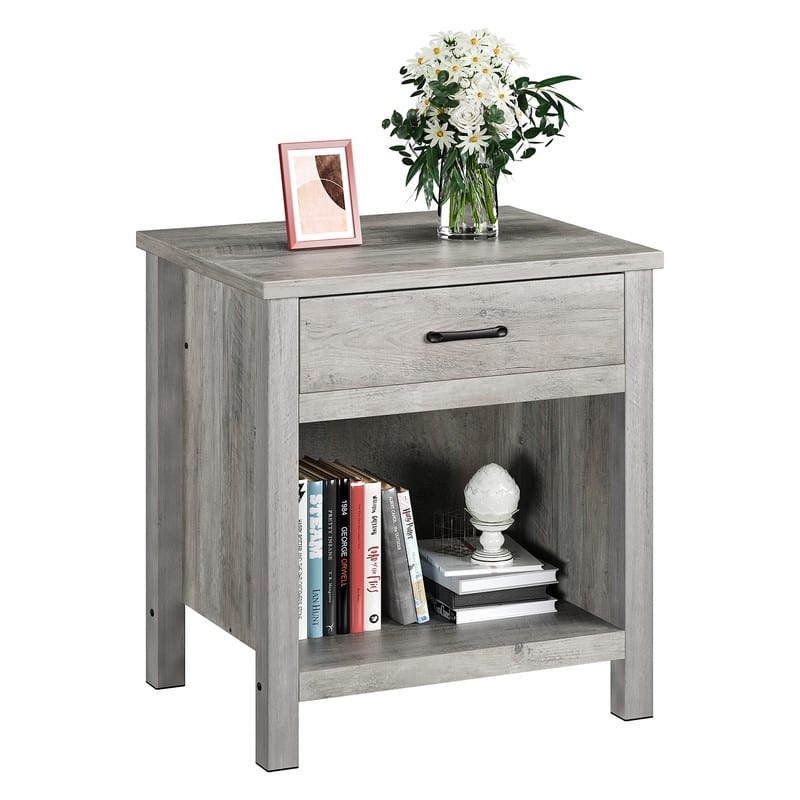 Bedside Table - Grey