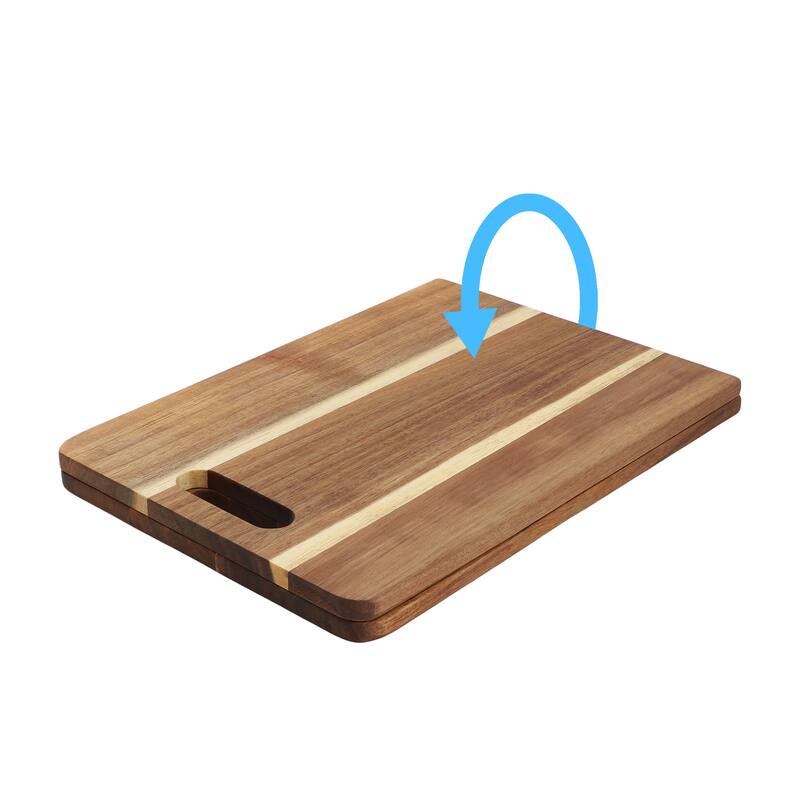 MegaChef 33 x 12 Inch Acacia Wood Folding Charcuterie Serving Board