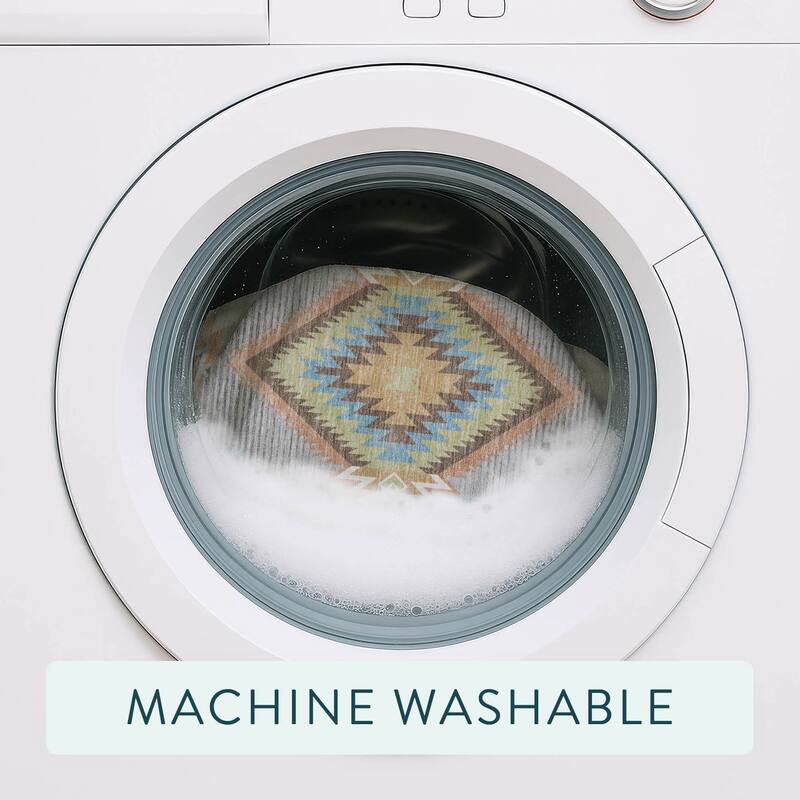 Machine Washable Indoor/ Outdoor Global Chennai Chantille Rug