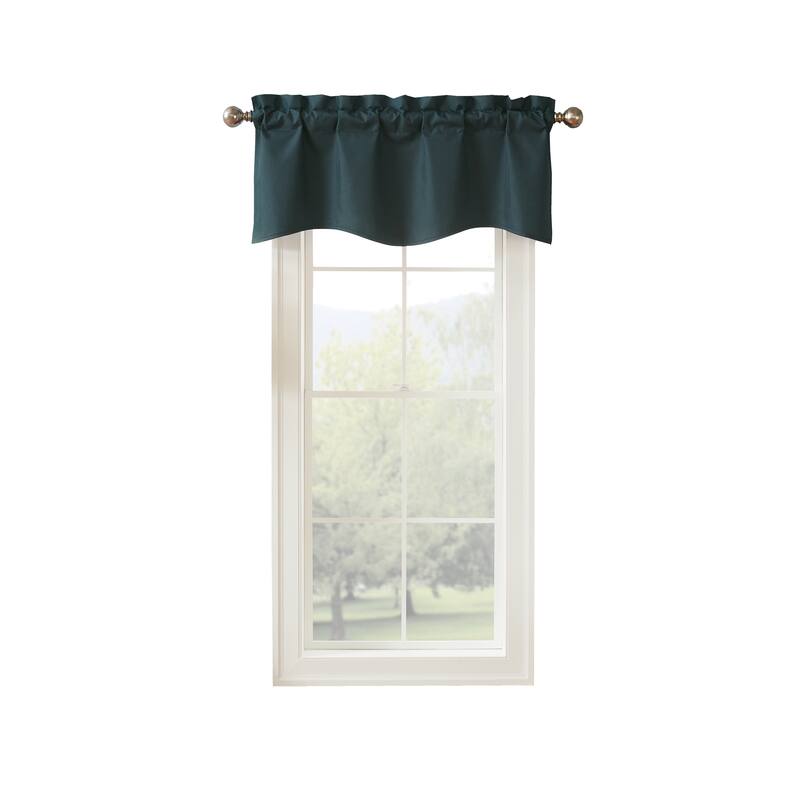 Eclipse Kendall Solid Scalloped Valance