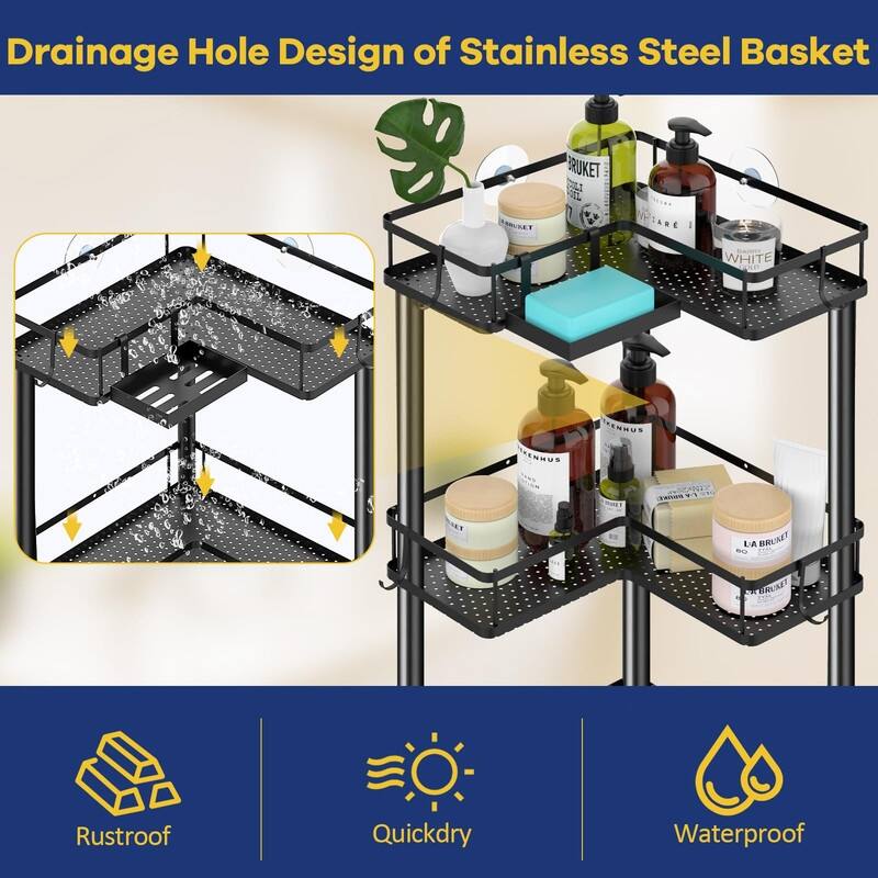 4 Tier Standing Shower Caddy