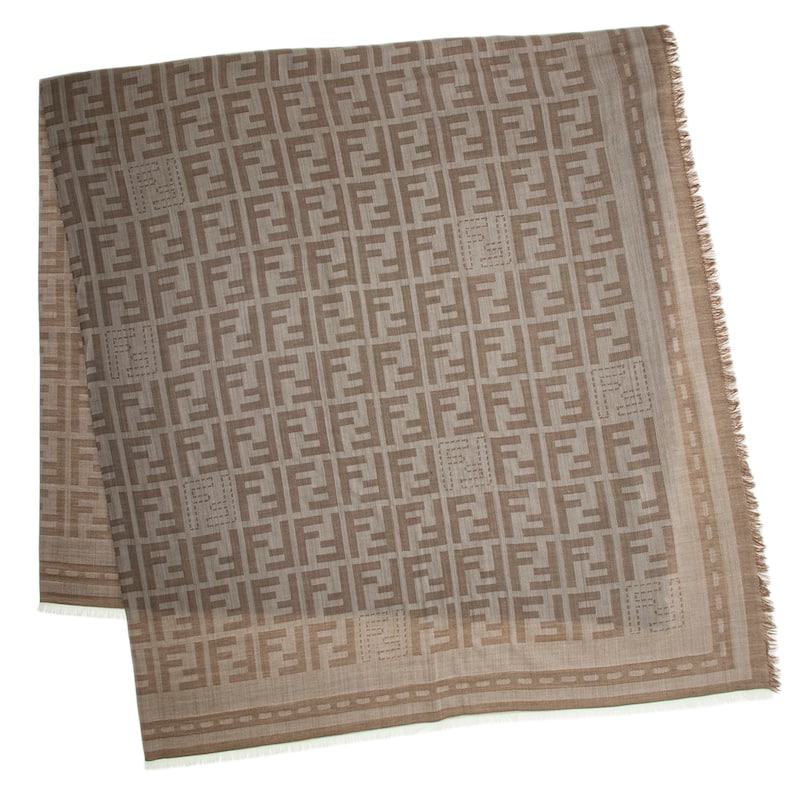 Fendi FF Lightweight Wool Shawl
