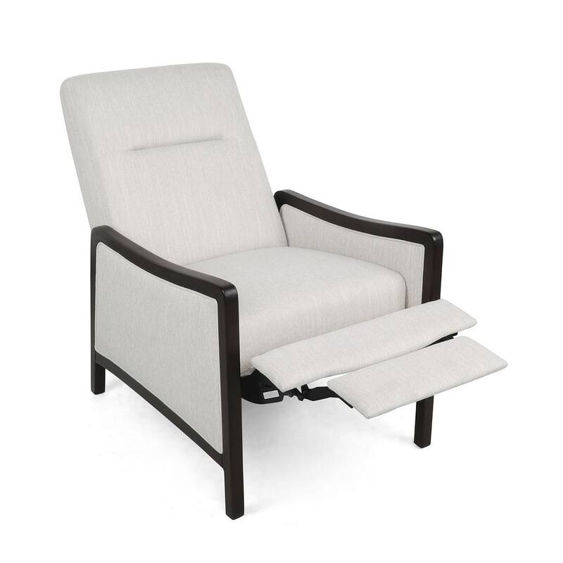 Mid-Century Modern Design Fabric Recliner Chair by Christopher Knight Home