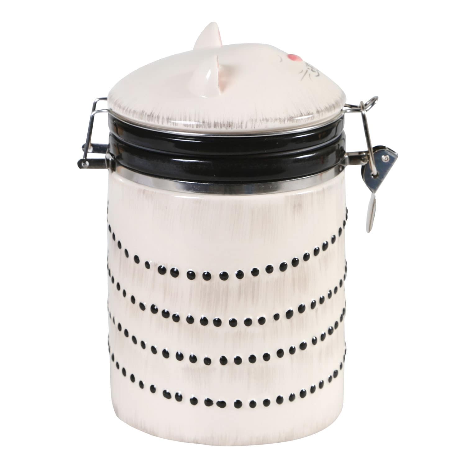 Shop Ceramic Cat Treat Cookie Jar Sealable Kitchen Canister