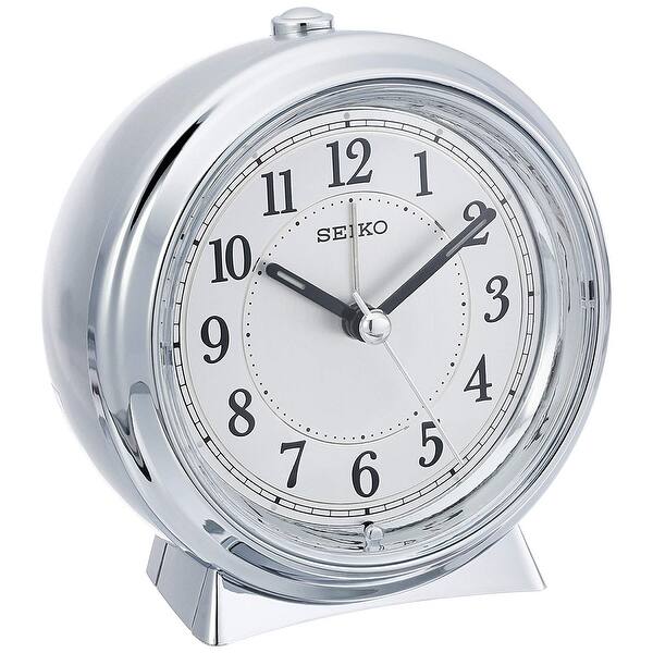 SEIKO QHE132SLH Bedside Alarm Clock - Overstock - 29399504