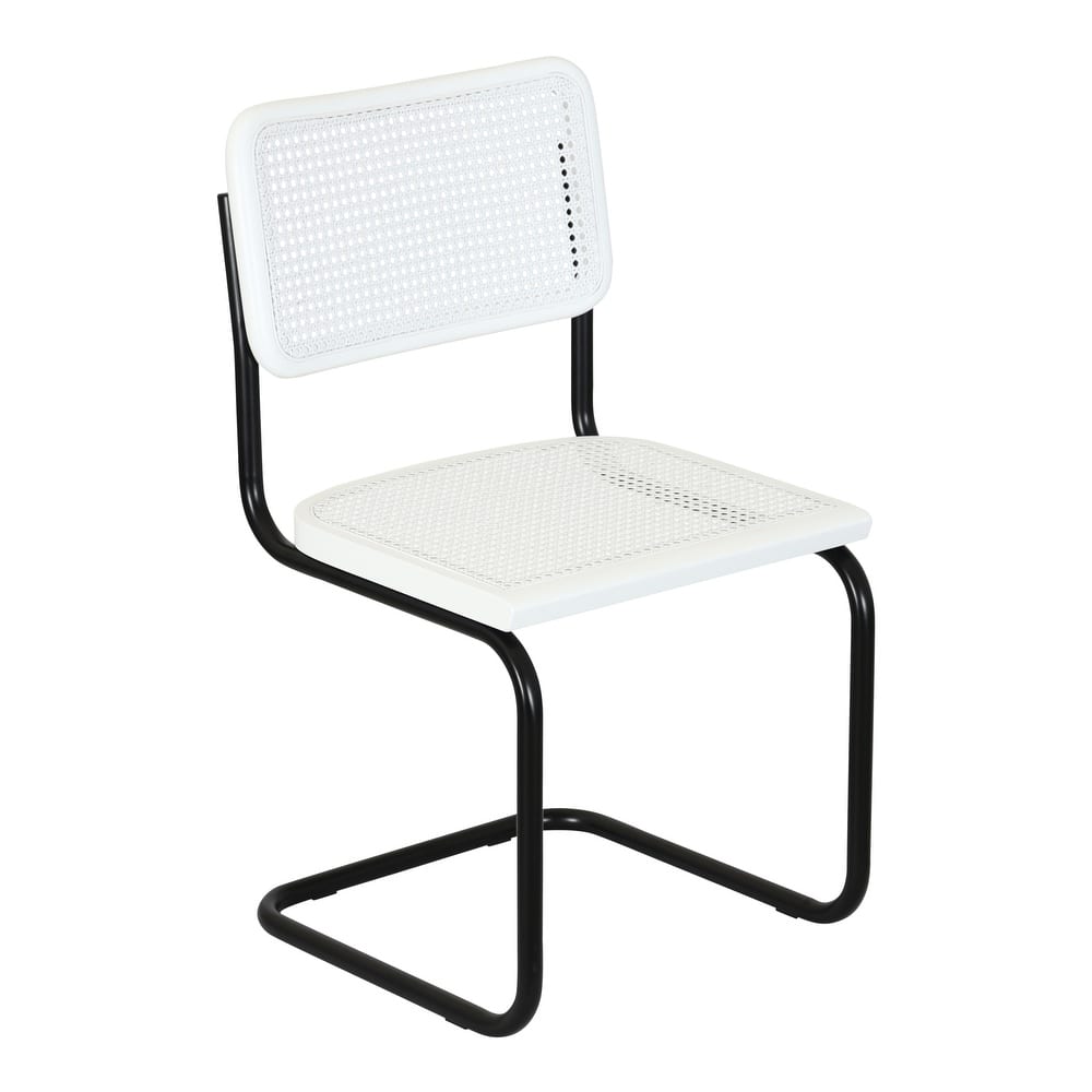 Breuer Chair Company Marcel Breuer Cesca Cane Cantilever Side Chair w/ Black Steel Frame (Various Wood & Cane Colors)