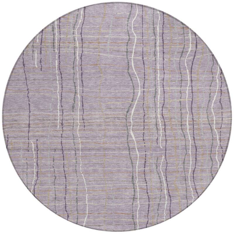 HomeRoots Striped Transitional Rectangle Outdoor Rug