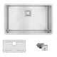 preview thumbnail 2 of 22, STYLISH 30 inch Stainless Steel 16G Undermount Kitchen Sink with Grid - Brushed Stainless Steel - 30" x 18" x 10"