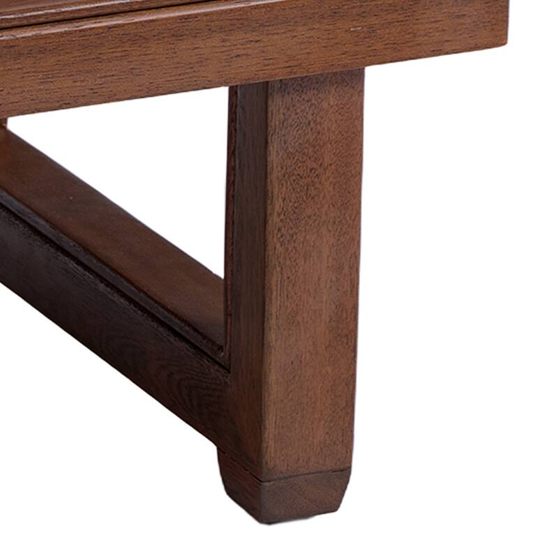 Square Teak Wood Outdoor Patio Side Table