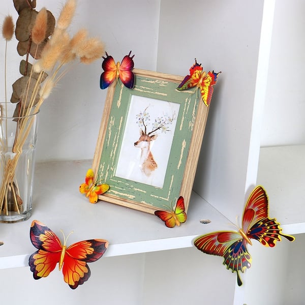 Shop 12pcs 3d Butterfly Wall Stickers Decal With Stickers For Diy