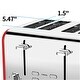 preview thumbnail 15 of 16, Stainless Steel 4-Slice Toaster Oven With Dual Control Panels