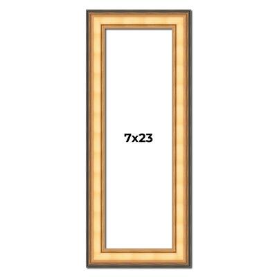 7x23 Frame Gold Plein Aire Solid Wood Picture Frame Width 2 Inches |