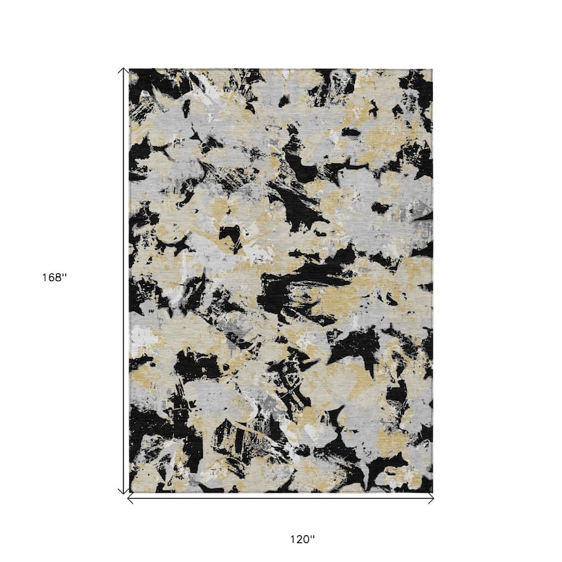 HomeRoots Floral Transitional Rectangle Outdoor Rug