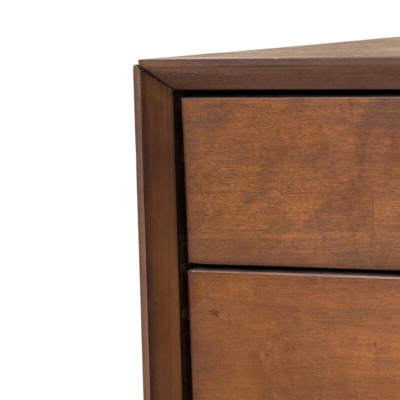 Small Side Table End Table with Storage Drawers, Simple Storage Cabinet Nightstand Coffee Table Corner Table