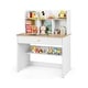 preview thumbnail 4 of 6, Kids Wooden Study Desk Writing Table with Hutch and Drawer - 31.5" x 19" x 40"