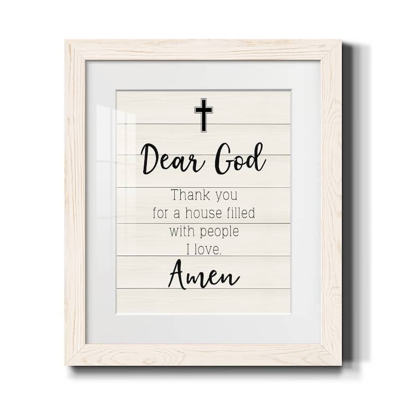 Dear God-Premium Framed Print - Ready to Hang