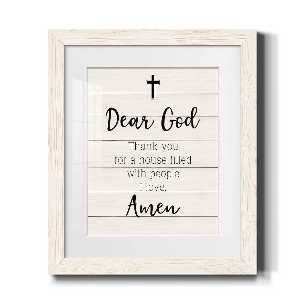 Dear God-Premium Framed Print - Ready to Hang