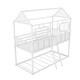 preview thumbnail 7 of 16, Metal Low Bunk Bed with Fence-shaped Guardrail