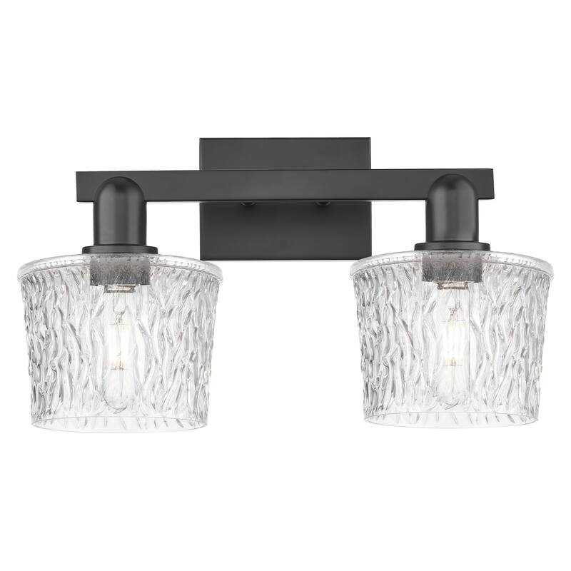 Innovations Lighting Endless Possibilities Arcadia - Niagara - 2 Light 18" Bath Vanity Light - Matte Black