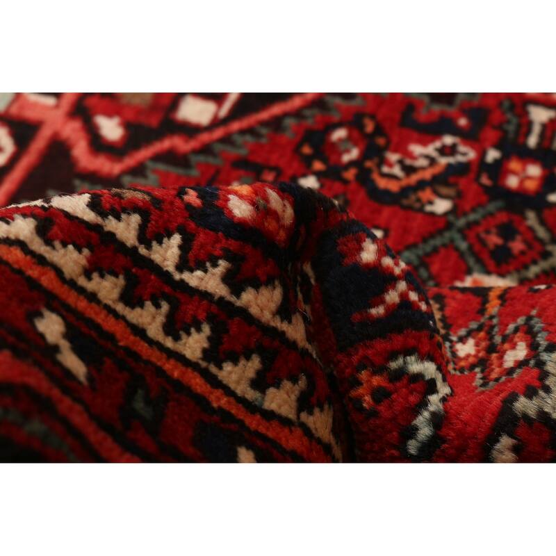 ECARPETGALLERY Hand-knotted Anatolian Vintage Red Wool Rug - 5'0 x 6'6