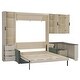 preview thumbnail 4 of 8, Ultimate Space-Saving Queen Wall Bed with Corduroy Sofa by Harper&Bright Designs