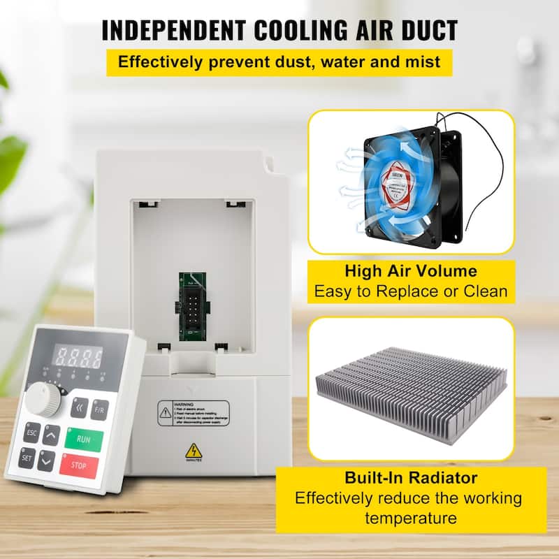 UIMOSO Variable Frequency Drive, AC 220V Input 3KW Variable Frequency CNC Drive Inverter Converter, VFD 4HP 1 or 3 Phase Input