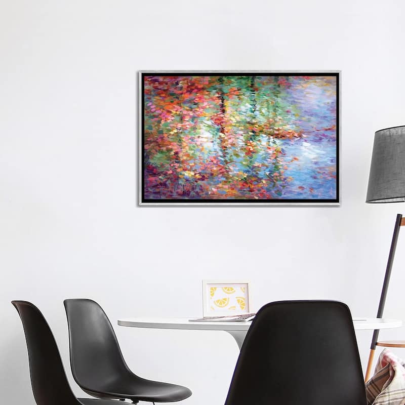 iCanvas "Autumn Reflections III" by Leon Devenice Framed