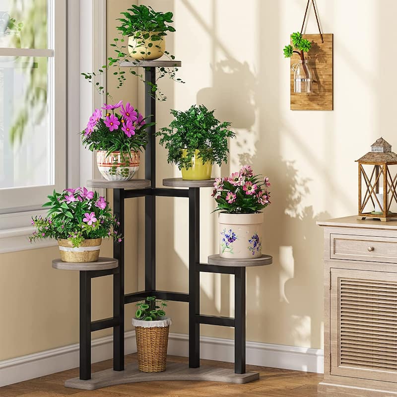 Corner Plant Stand Indoor 6 Tiered Plant Shelf Flower Stand