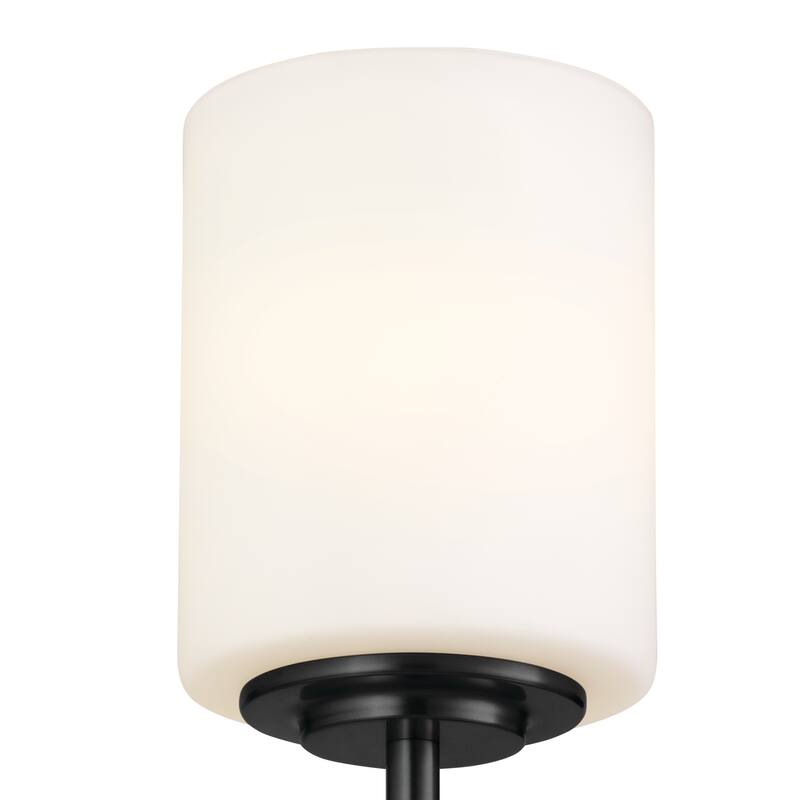Kichler Lighting Ali 1-Light Black Wall Sconce with Glass Shade - 14.5 in