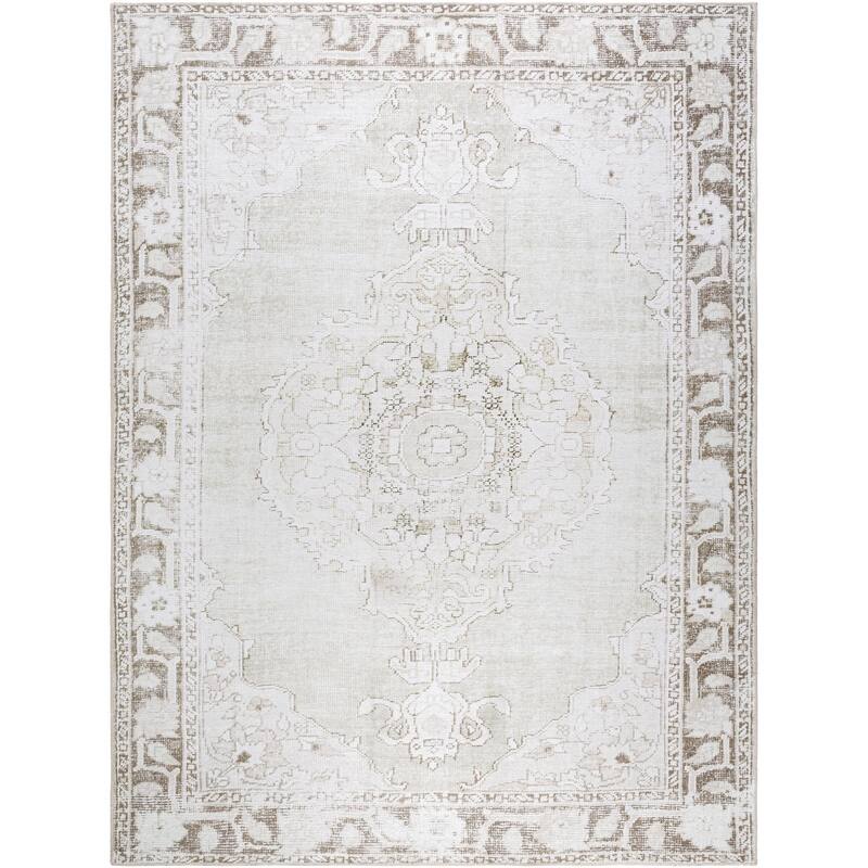 Our PNW Home x Livabliss Rainier Updated Traditional Washable Area Rug - 8' 10" x 12' - Light Gray - Rectangle