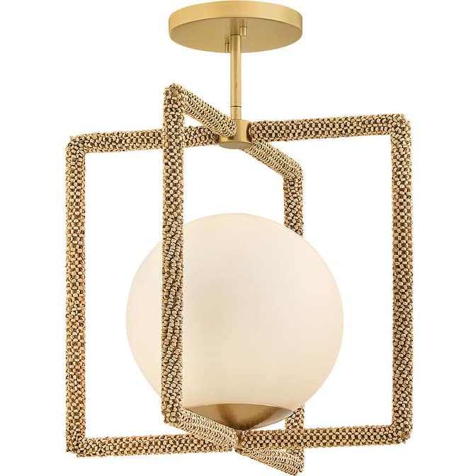 Hinkley Lighting 48511 Keona 16" Wide LED Semi-Flush Globe Ceiling