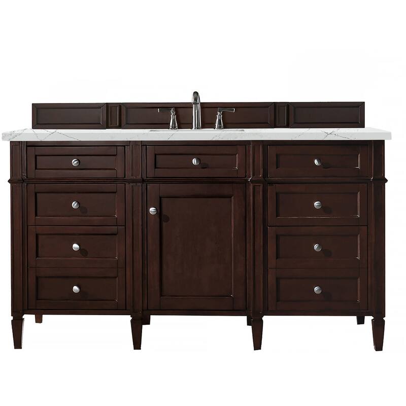 James Martin Vanities 650-V60S-FENC Brittany 60" Free Standing Single - Burnished Mahogany