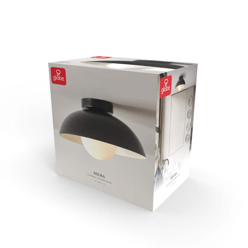 Globe Electric 91005469 Selma 13" Wide Semi-Flush Ceiling Fixture