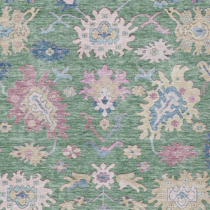 HomeRoots Floral Transitional Rectangle Outdoor Rug