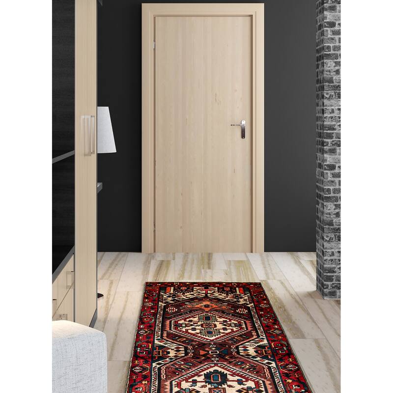 ECARPETGALLERY Hand-knotted Anadol Cream Wool Rug - 3'11 x 9'5