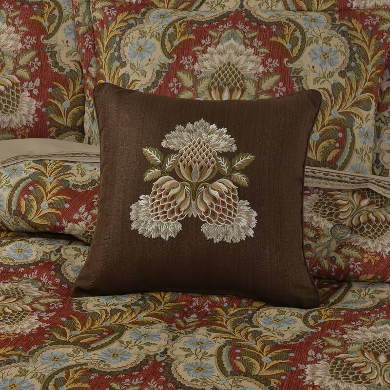 J. Queen New York Sayre 18" Decorative Throw Pillow - Accent - Polyester - Ivory